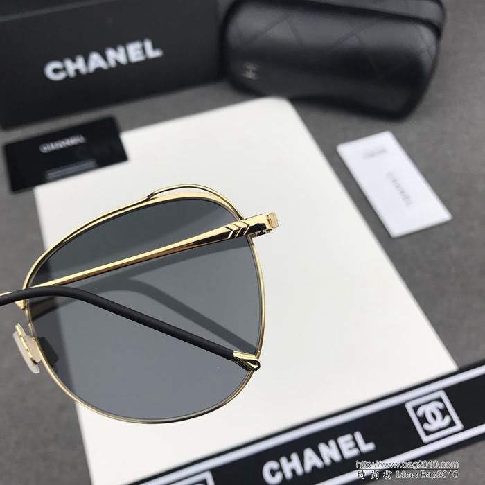 CHANEL香奈兒 2019新款 無框墨鏡 高清尼龍鏡片 太陽鏡  lly1554